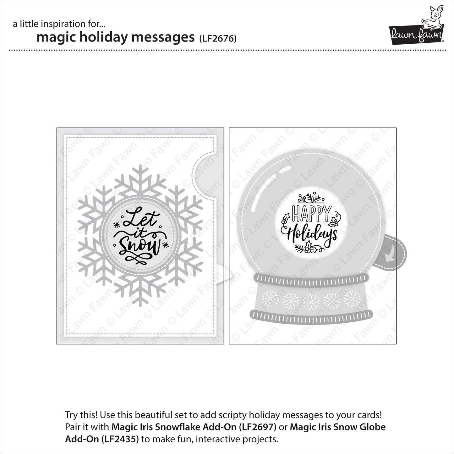 Lawn Fawn - Magic Holiday Messages