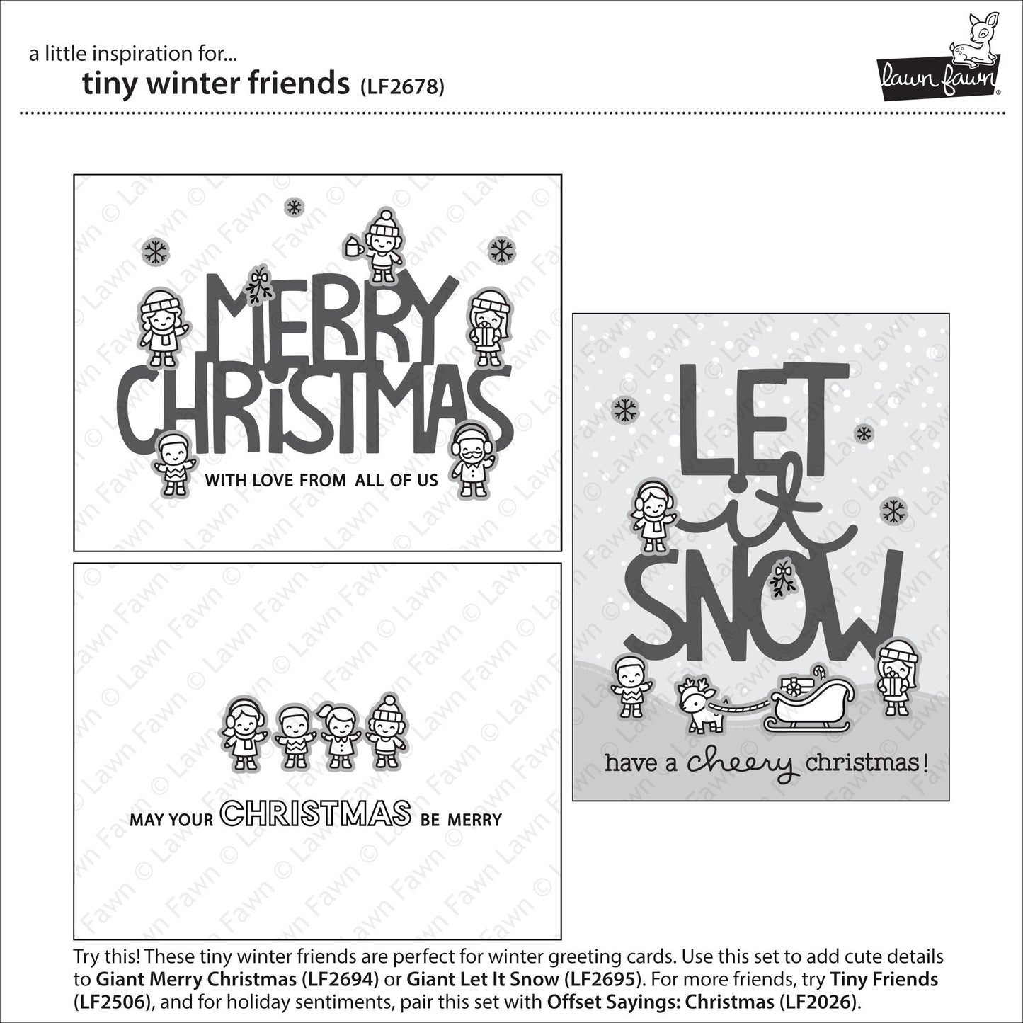 Lawn Fawn - Tiny Winter Friends