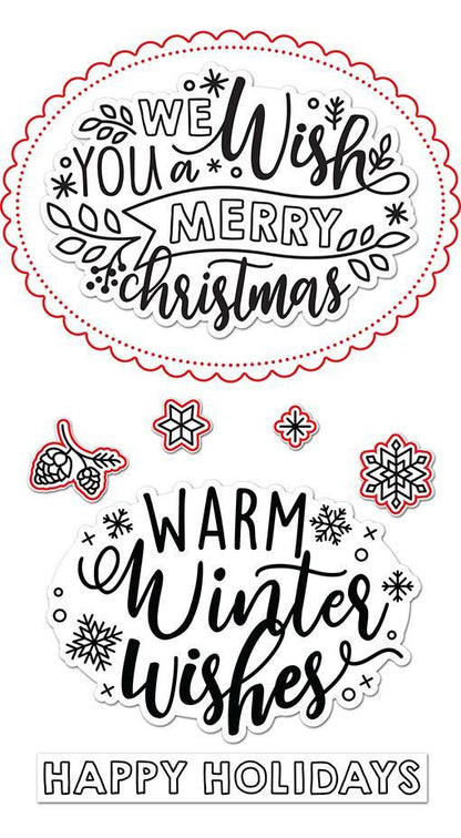 Lawn Fawn - Giant Holiday Messages Lawn Cuts