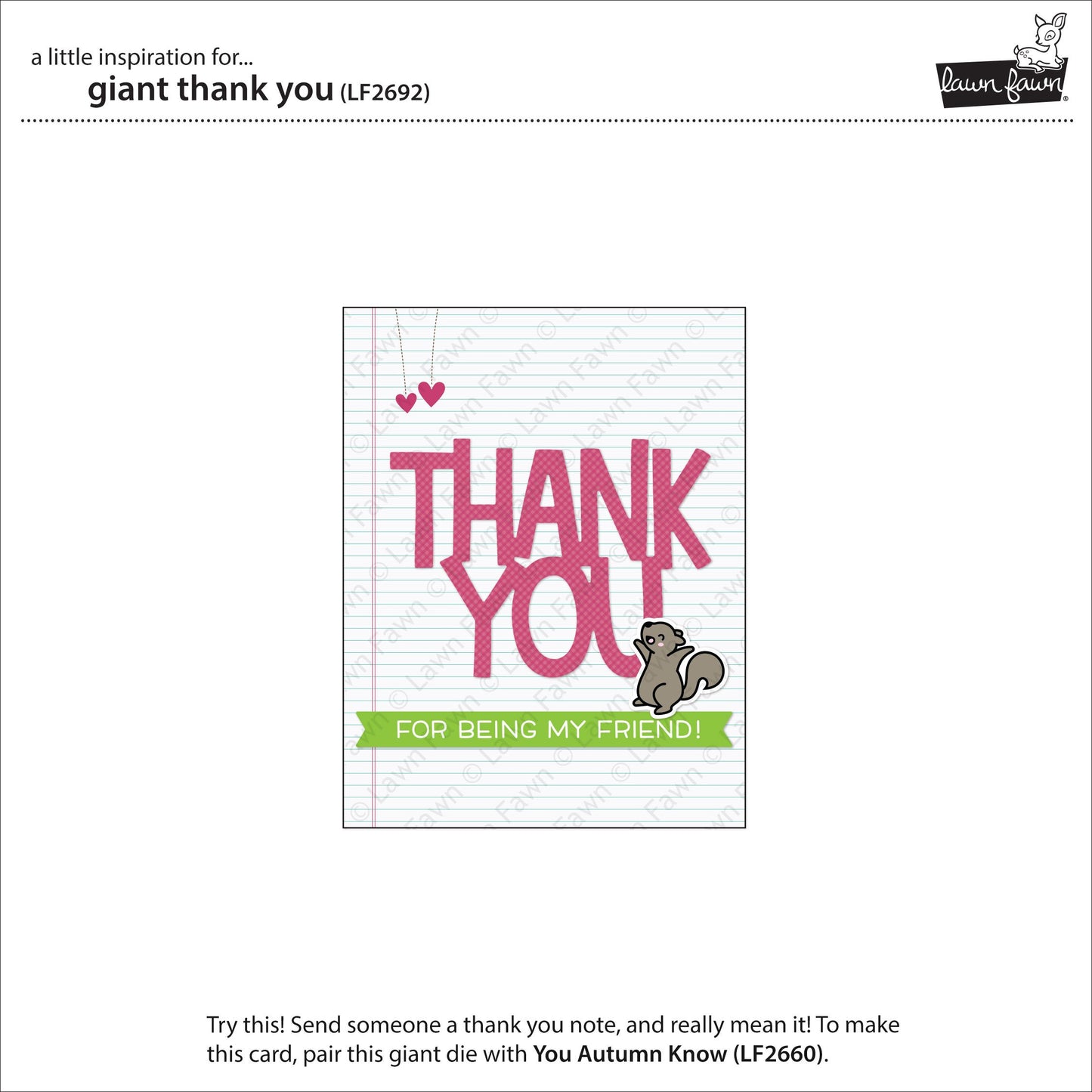 Lawn Fawn - Giant Thank You