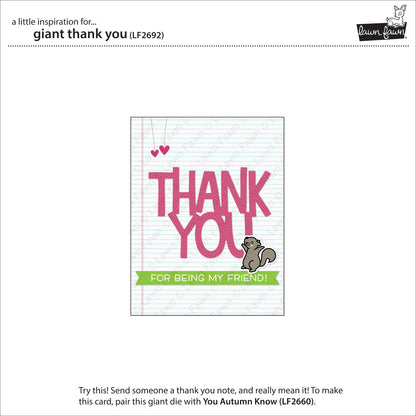 Lawn Fawn - Giant Thank You