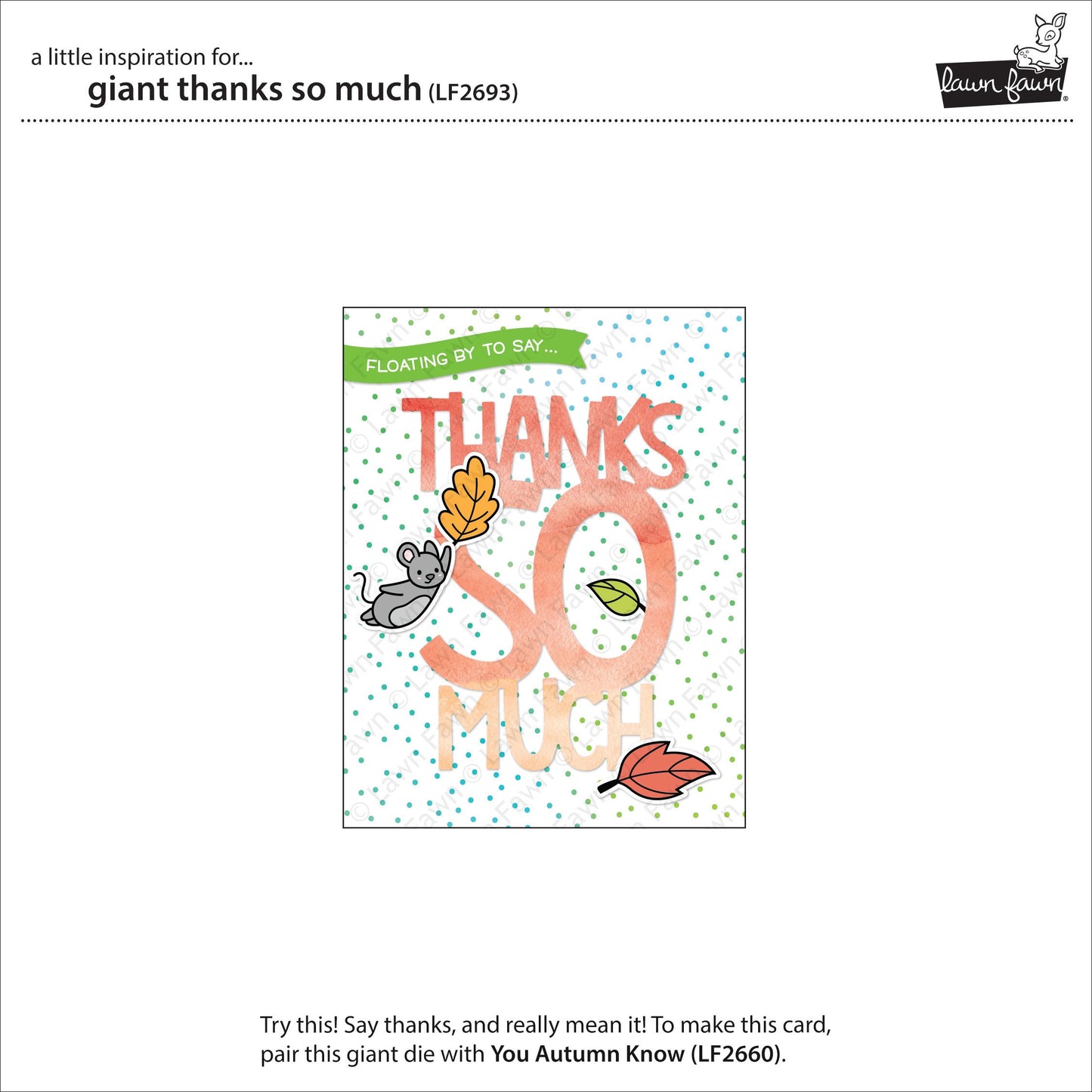 Lawn Fawn - Giant Thanks So Much