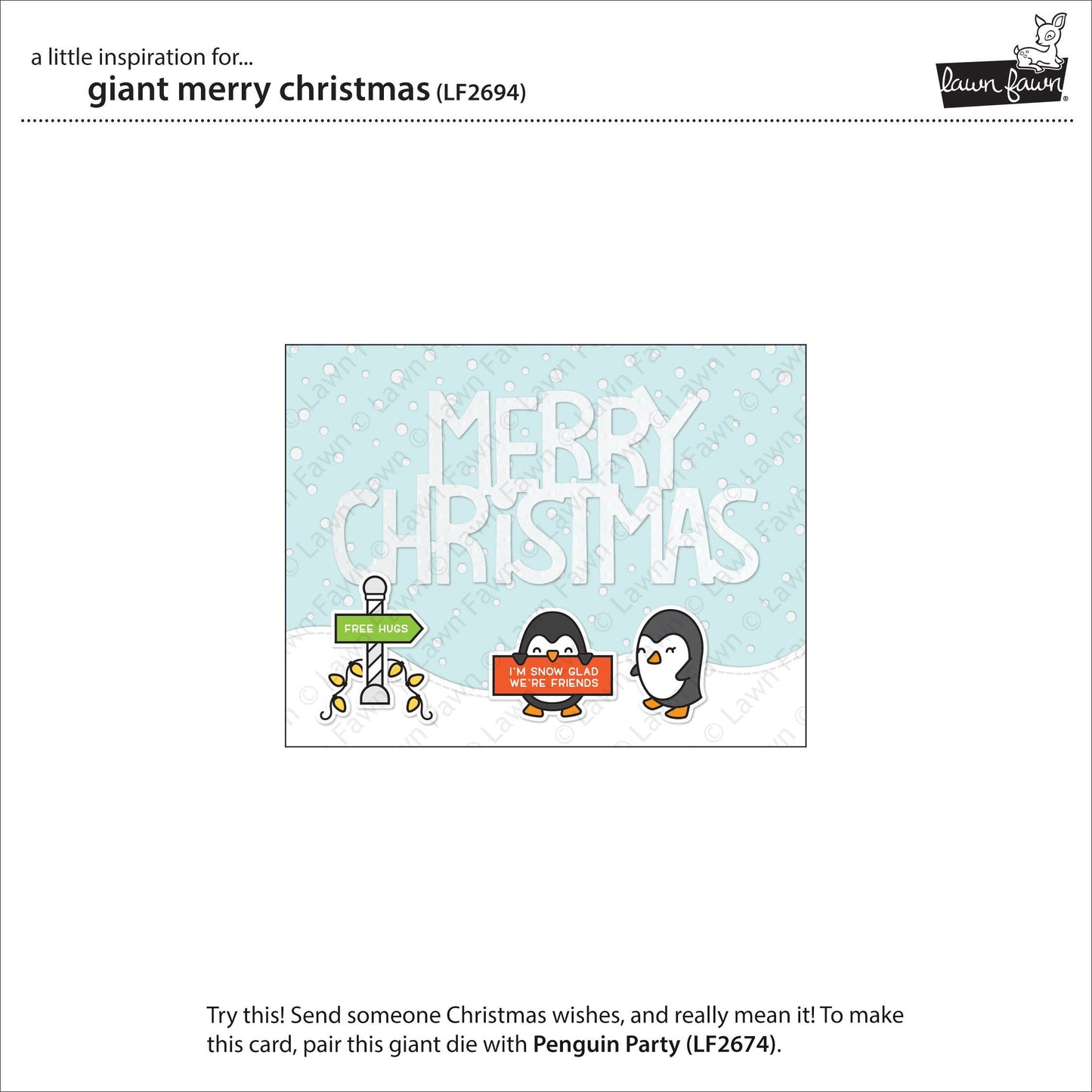 Lawn Fawn - Giant Merry Christmas