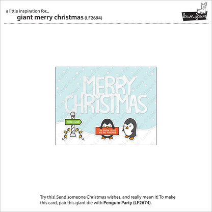 Lawn Fawn - Giant Merry Christmas