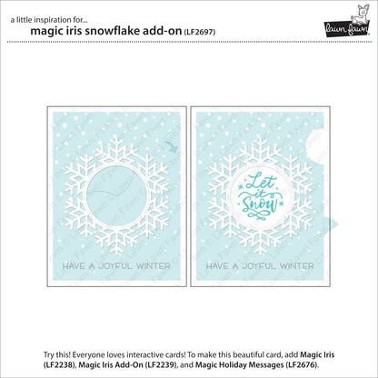 Lawn Fawn - Magic Iris Snowflake Add-On