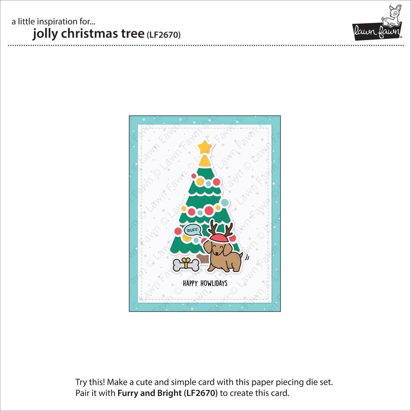Lawn Fawn - Jolly Christmas Tree