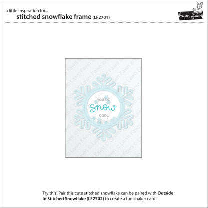 Lawn Fawn - Stitched Snowflake Frame