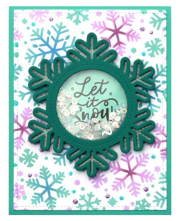 Lawn Fawn - Stitched Snowflake Frame