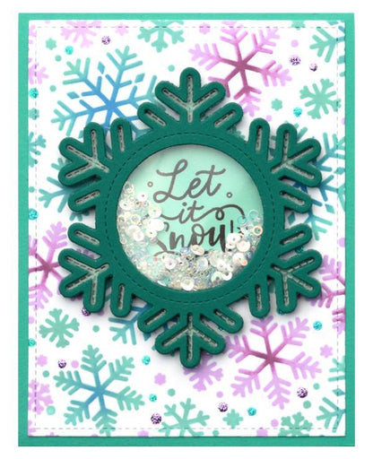 Lawn Fawn - Stitched Snowflake Frame
