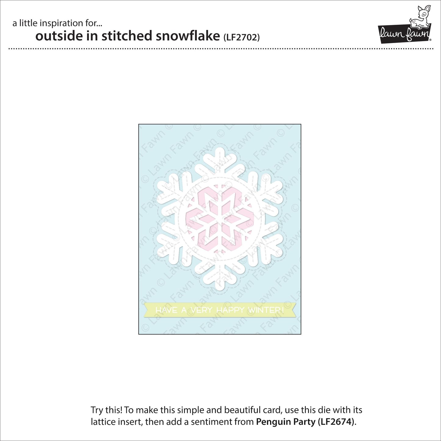 Lawn Fawn - Outside In Stitched Snowflake