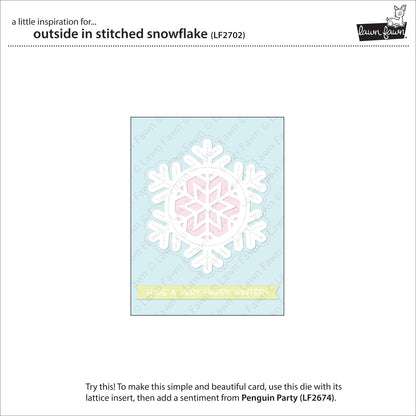 Lawn Fawn - Outside In Stitched Snowflake