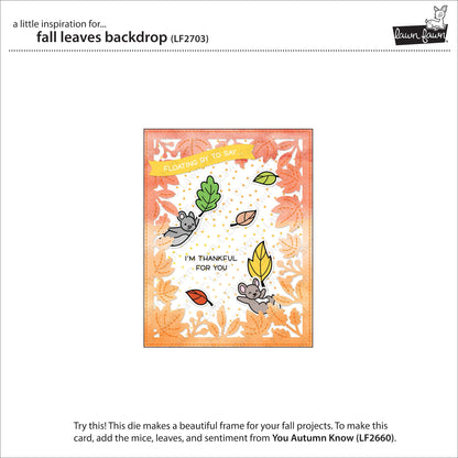Lawn Fawn - Fall Leaves Backdrop