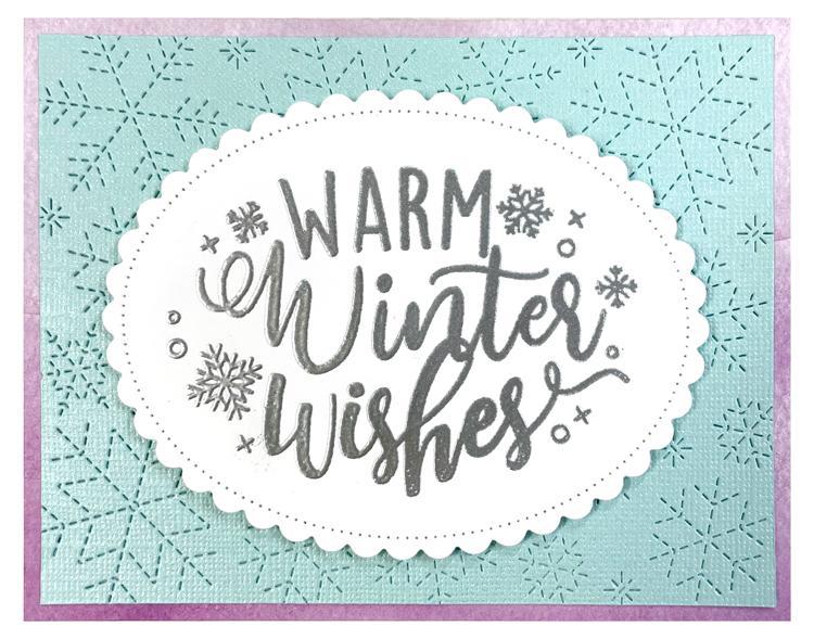 Lawn Fawn - Stitched Snowflake Backdrop