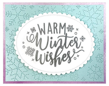 Lawn Fawn - Stitched Snowflake Backdrop