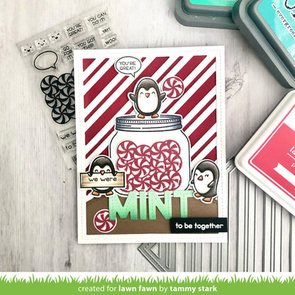 Lawn Fawn - Peppermint Stripes Backdrop