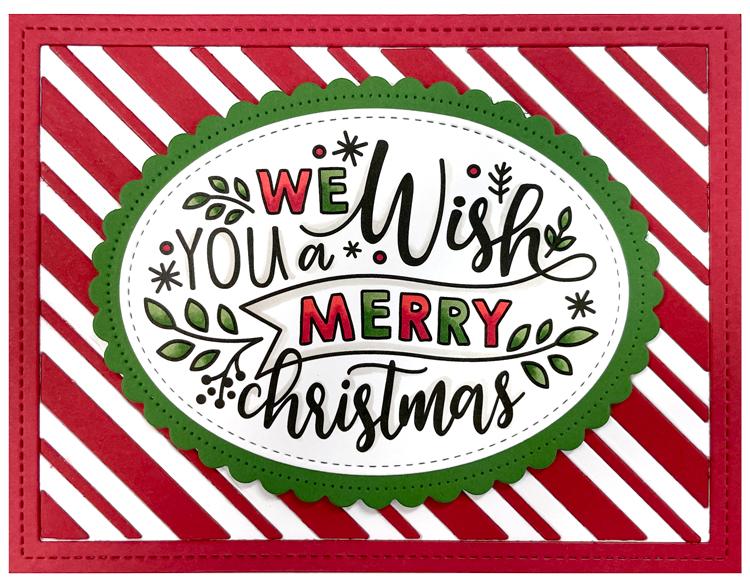 Lawn Fawn - Peppermint Stripes Backdrop