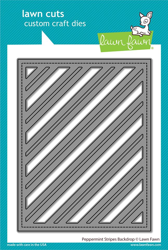 Lawn Fawn - Peppermint Stripes Backdrop
