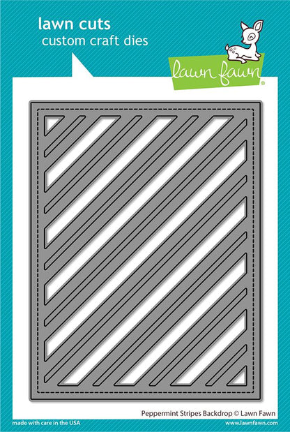 Lawn Fawn - Peppermint Stripes Backdrop