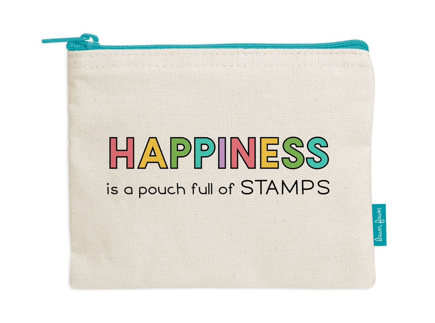 Lawn Fawn - Zipper Pouch - Happiness Is A Pouch Full Of Stamps