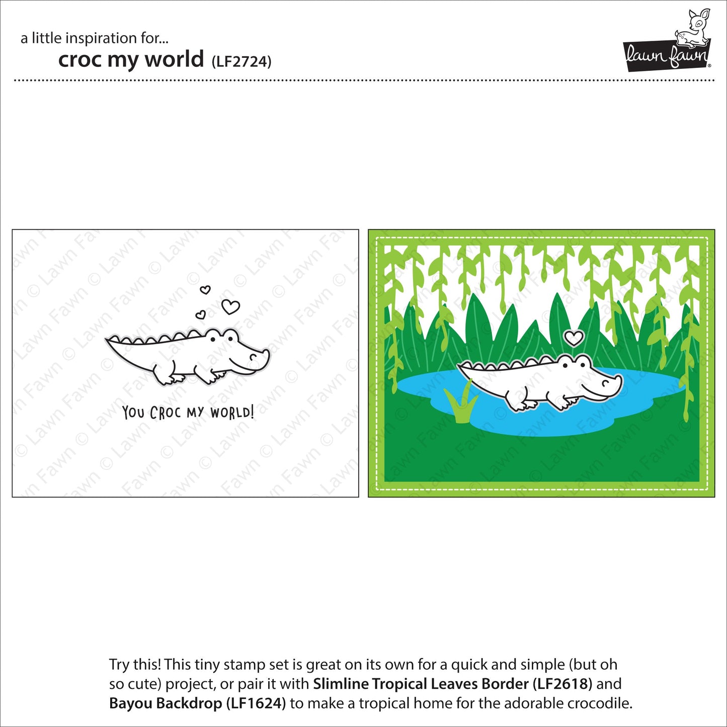 Lawn Fawn - Croc My World