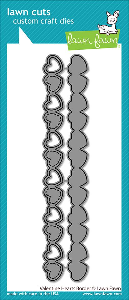 Lawn Fawn - Valentine Hearts Border
