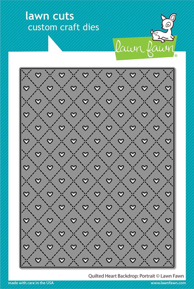 Lawn Fawn - Quilted Heart Backdrop: Portrait