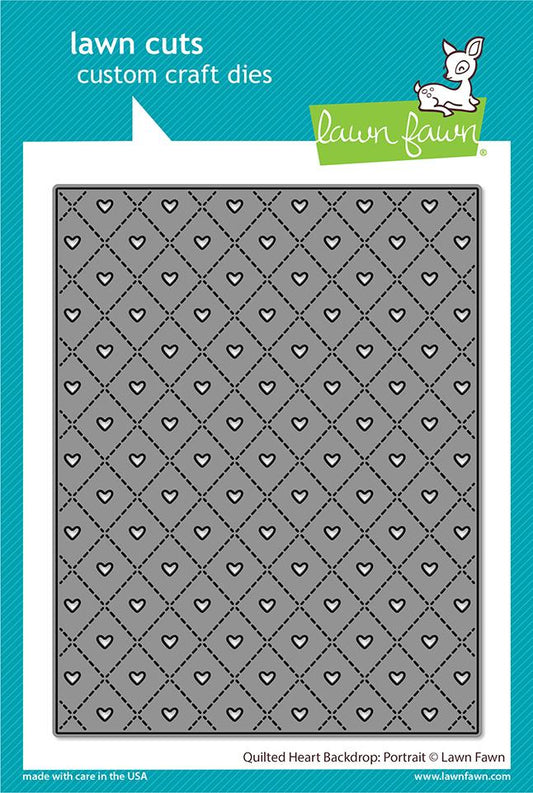 Lawn Fawn - Quilted Heart Backdrop: Portrait