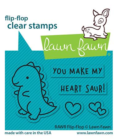 Lawn Fawn - Rawr Flip-Flop