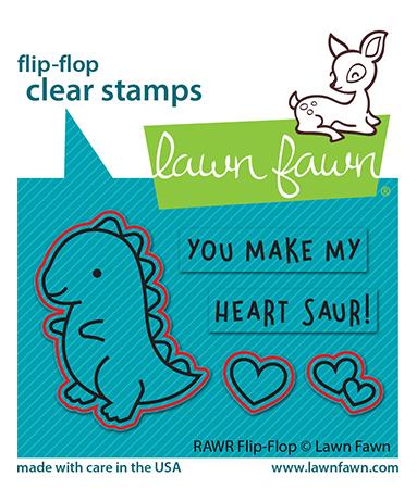 Lawn Fawn - Rawr Flip-Flop Lawn Cuts