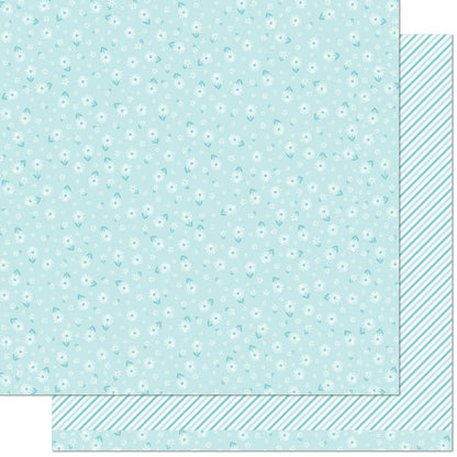 Lawn Fawn - Flower Market - Delphinium 12x12"