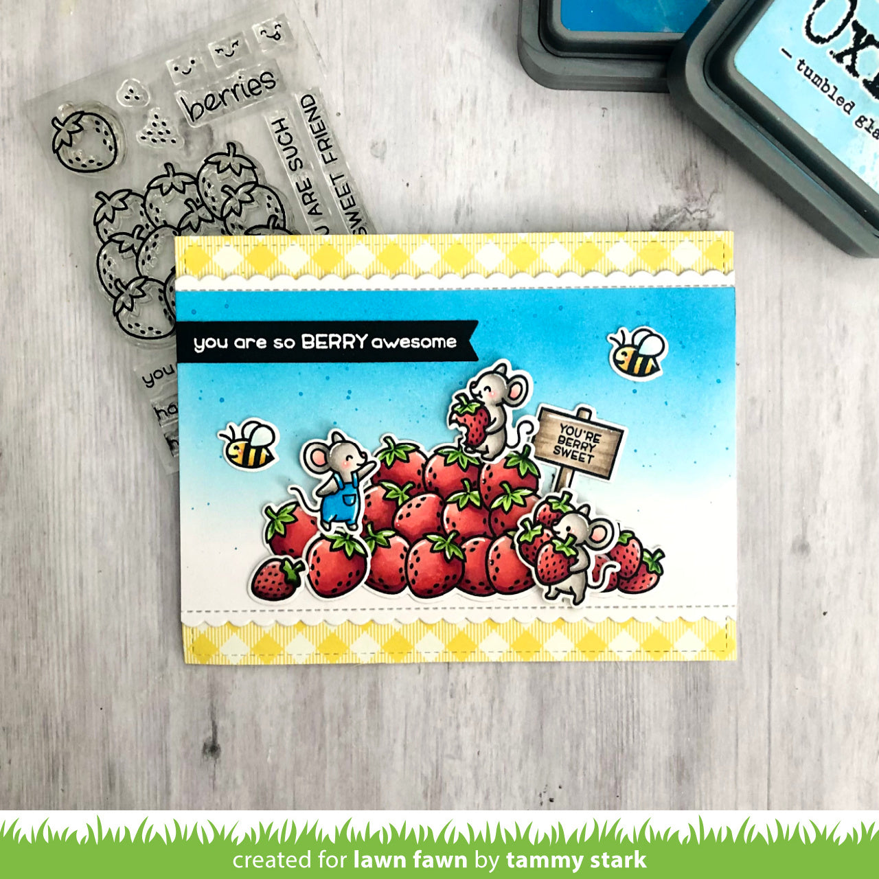 Lawn Fawn - How You Bean? Strawberries Add-On