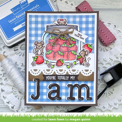 Lawn Fawn - How You Bean? Strawberries Add-On