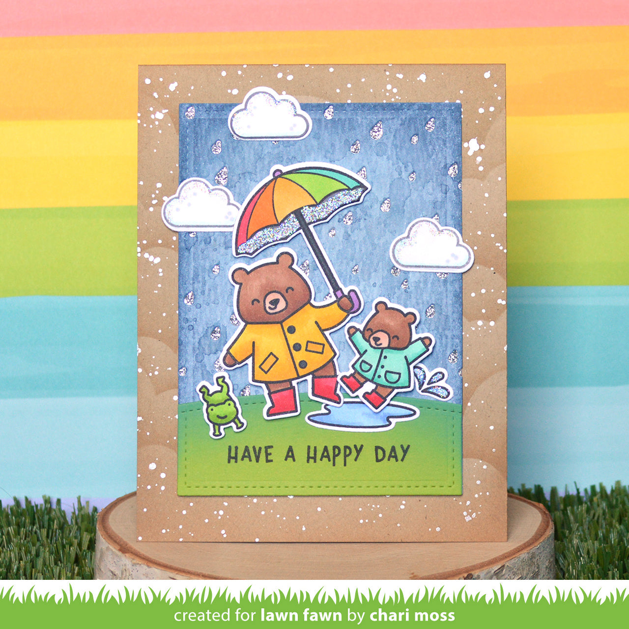 Lawn Fawn - Beary Rainy Day