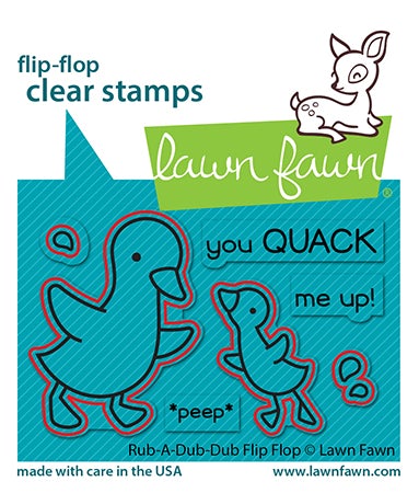 Lawn Fawn - Rub-A-Dub-Dub Flip-Flop - Lawn Cuts