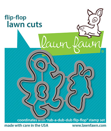 Lawn Fawn - Rub-A-Dub-Dub Flip-Flop - Lawn Cuts