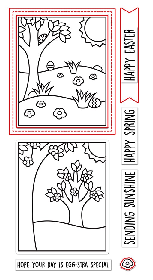 Lawn Fawn - Window Scene: Spring - Lawn Cuts