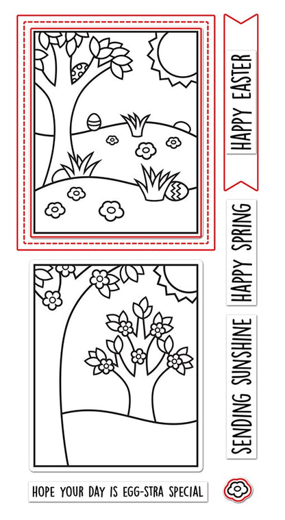 Lawn Fawn - Window Scene: Spring - Lawn Cuts