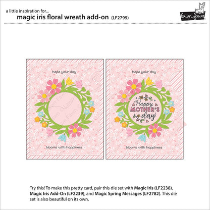 Lawn Fawn - Magic Iris Floral Wreath Add-On