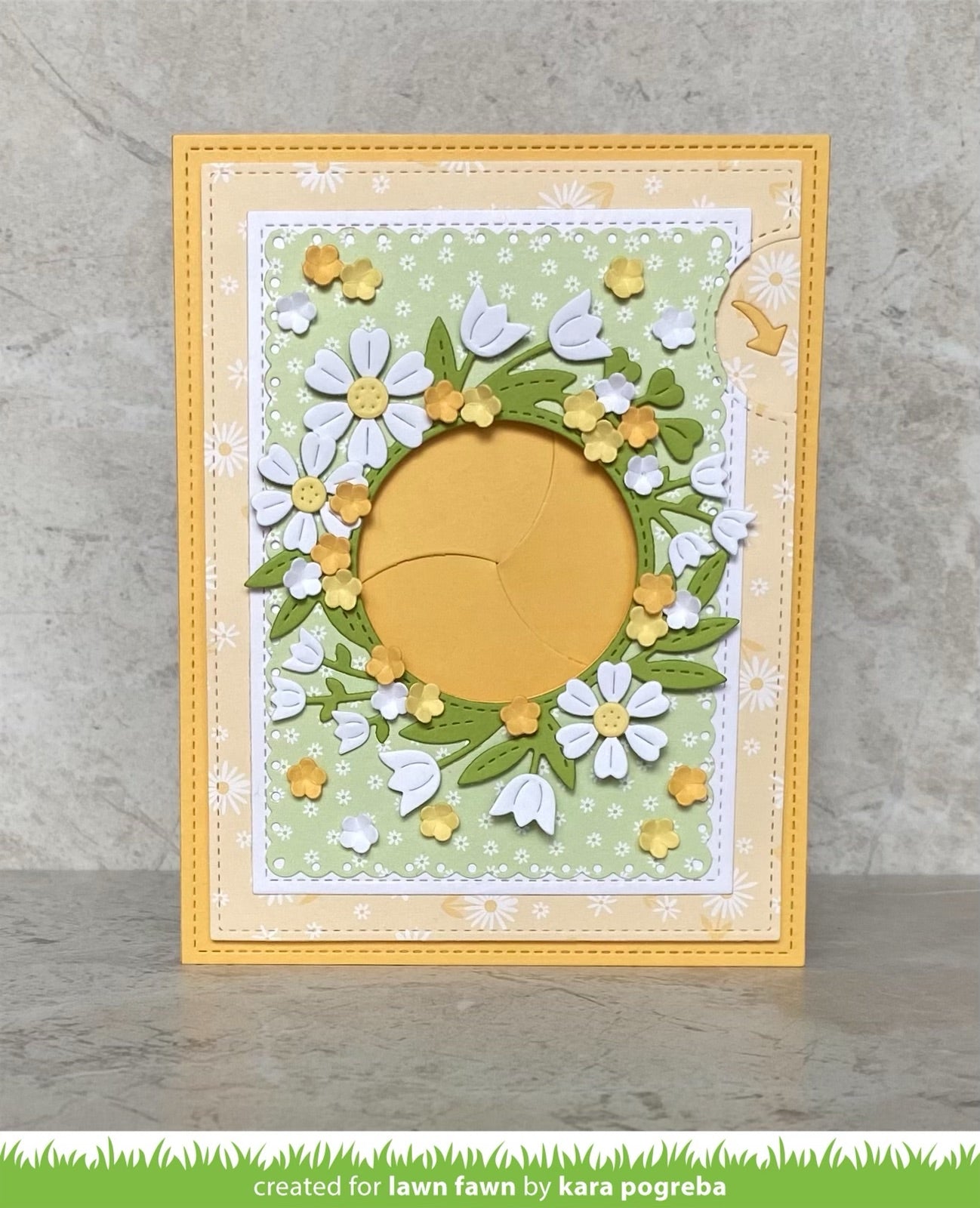 Lawn Fawn - Magic Iris Floral Wreath Add-On