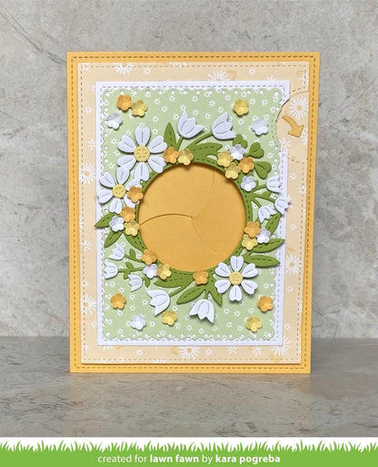 Lawn Fawn - Magic Iris Floral Wreath Add-On