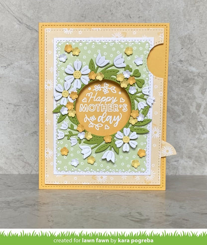 Lawn Fawn - Magic Iris Floral Wreath Add-On