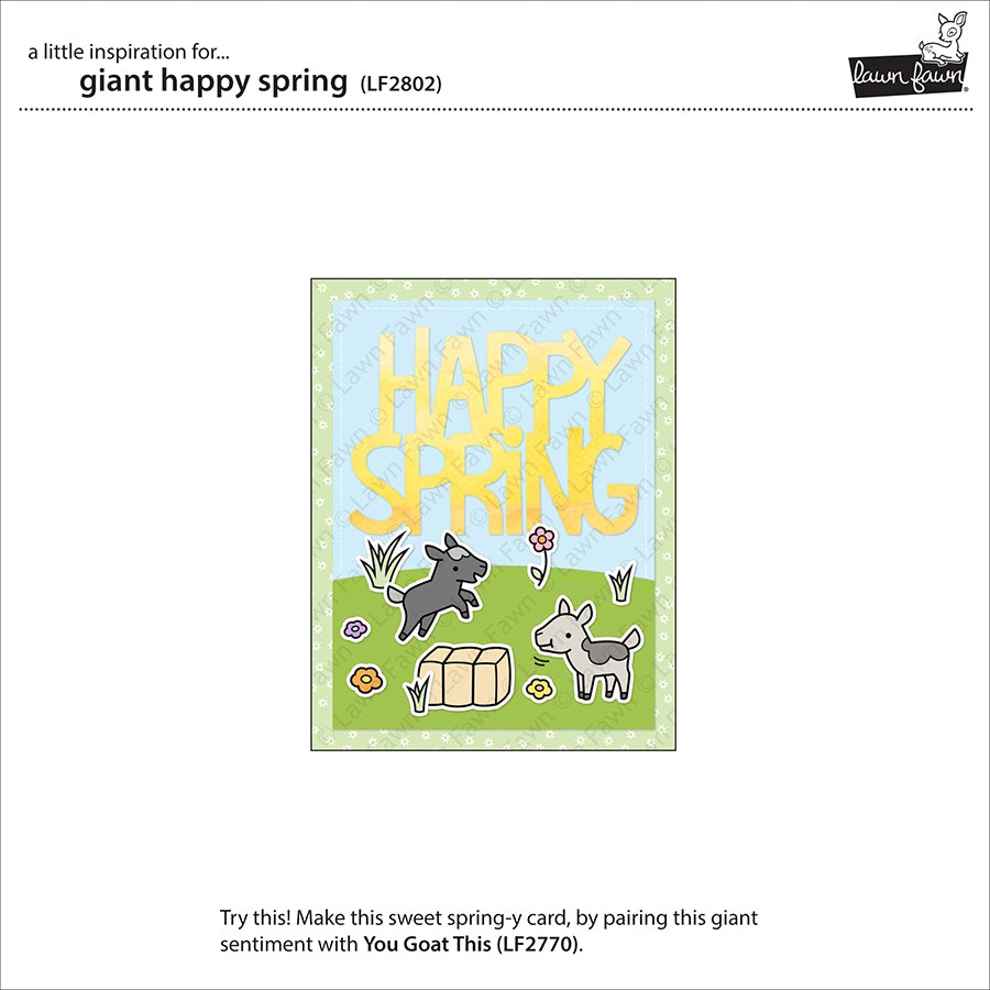 Lawn Fawn - Giant Happy Spring