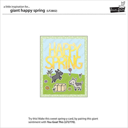 Lawn Fawn - Giant Happy Spring