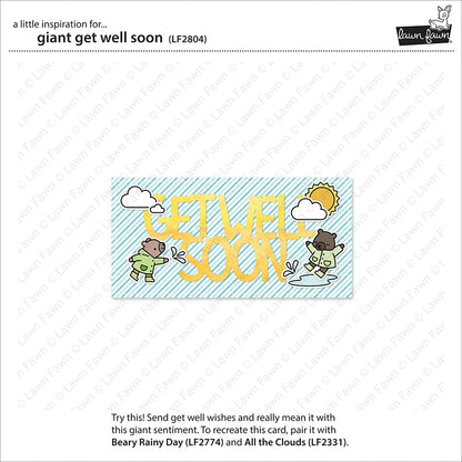 Lawn Fawn - Giant Get Well Soon