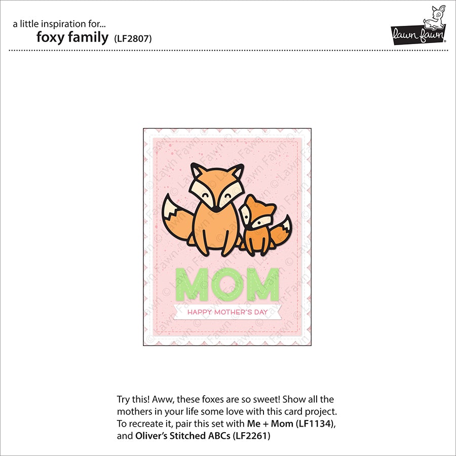 Lawn Fawn - Foxy Family