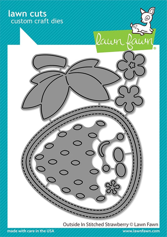 Lawn Fawn - Outside In Stitched Strawberry