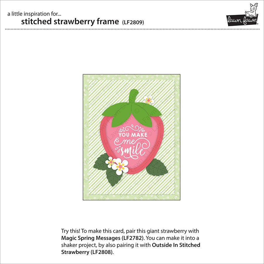Lawn Fawn - Stitched Strawberry Frame