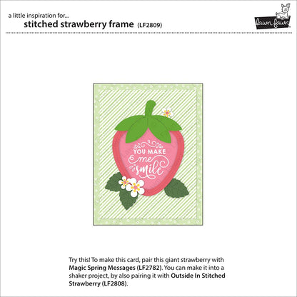 Lawn Fawn - Stitched Strawberry Frame