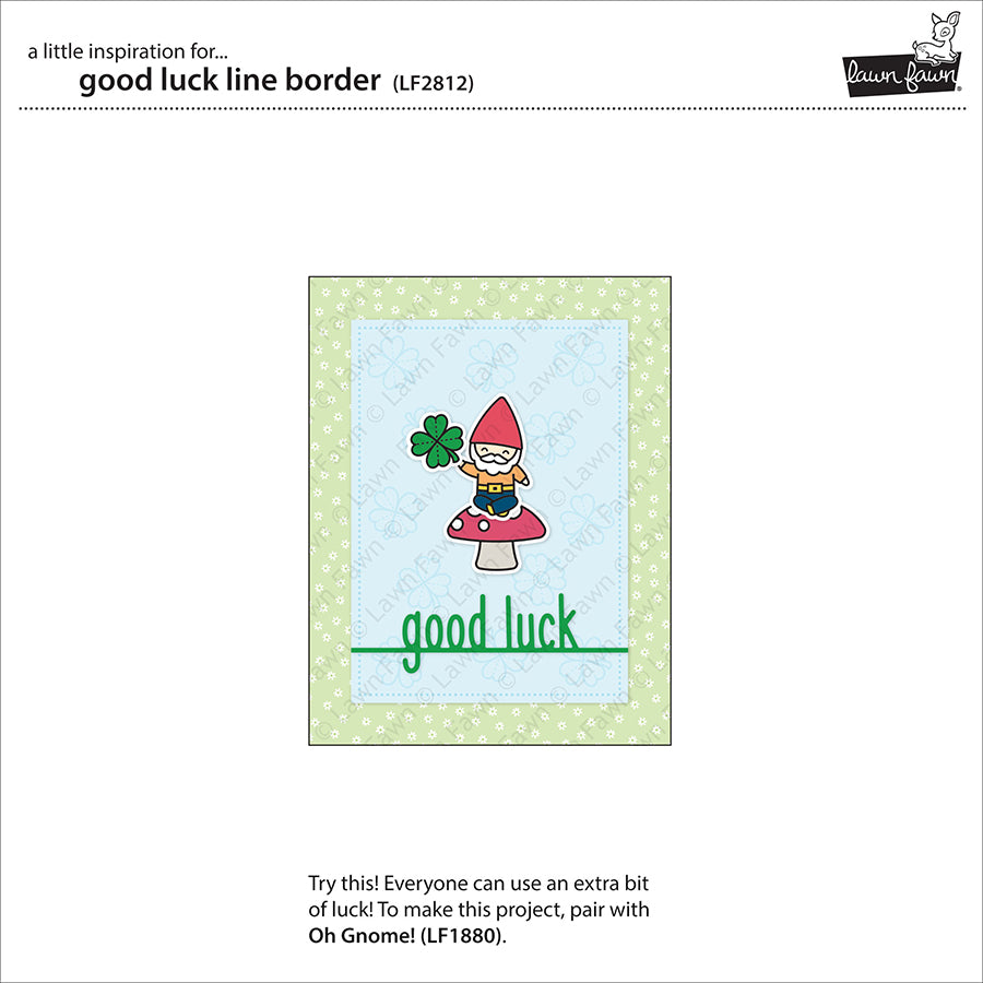 Lawn Fawn - Good Luck Line Border