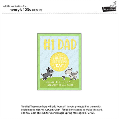 Lawn Fawn - Henry's 123s